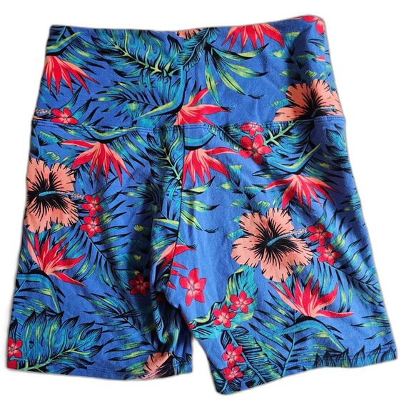 Pink Victoria's Secret Yoga or Biker Pretty Floral Cotton Shorts sz S - Picture 2 of 7